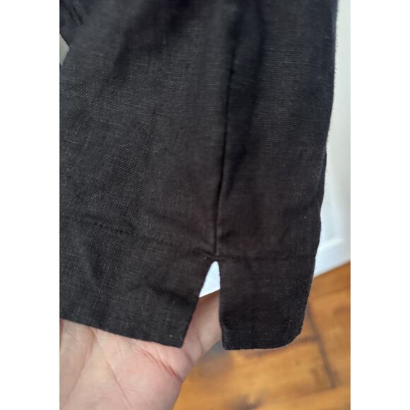 J.Jill Linen Plus Size 18 Crop Pants Black Lagenlook - Picture 4 of 10